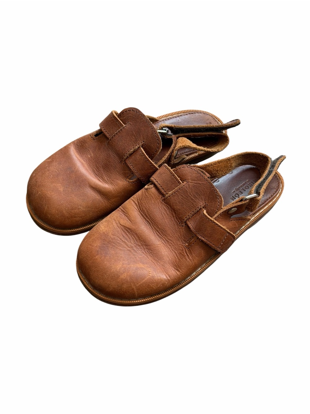 Mikoleon Children's Brown Leather Explorer Sandals Sz 13-13.5